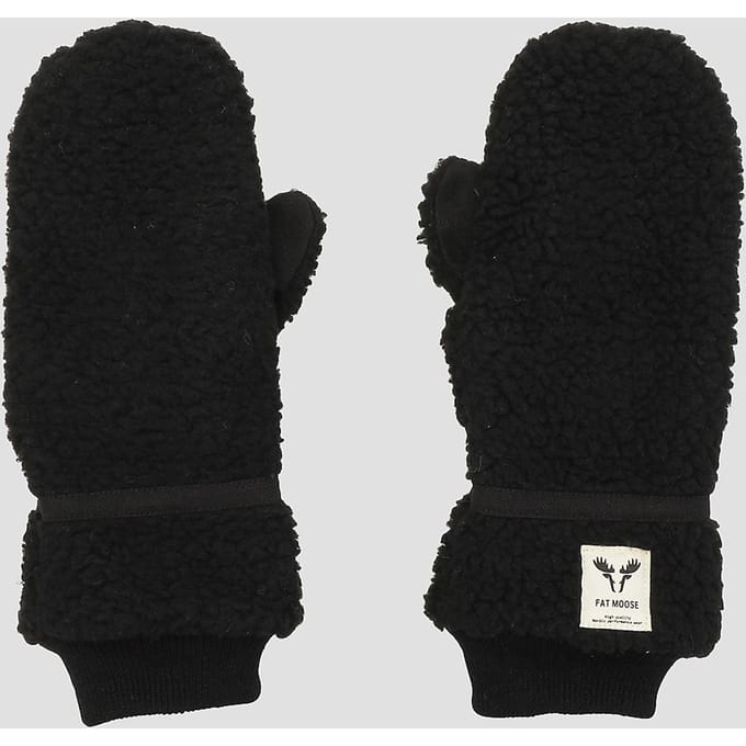 Fat Moose Villy Teddy Wanten zwart