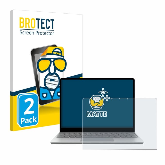 BROTECT - Screenprotector voor Microsoft Surface Laptop Go 3 Business - Folie Beschermfolie matte 2 Stuks