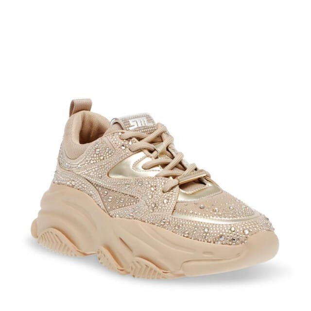 Dames Sneakers Steve Madden Project Bronze Gold Silver Brons - Maat 37