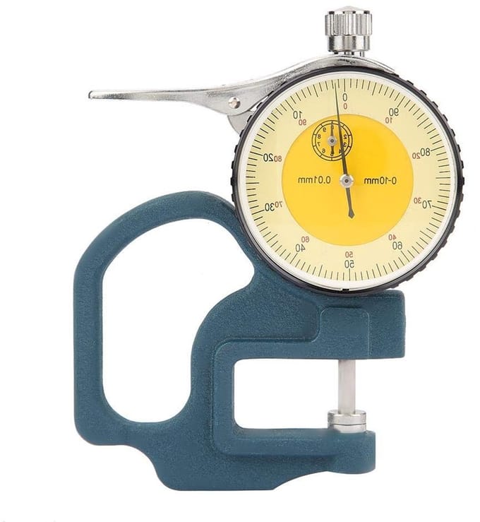 Digitale diktemeter voor papier en metaal, hoge precisie, pointer display, meetbereik 0-10 mm