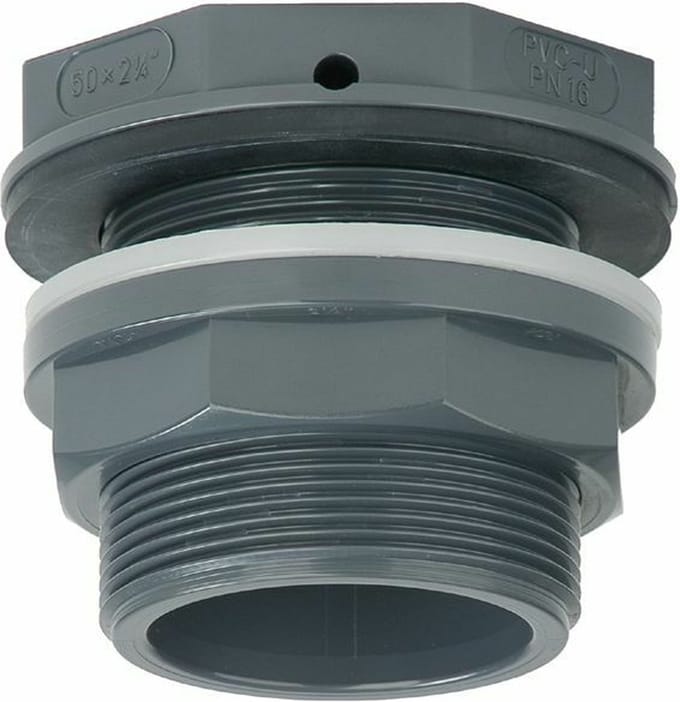 Tankdoorvoer met vlakke uitlaat 32 mm