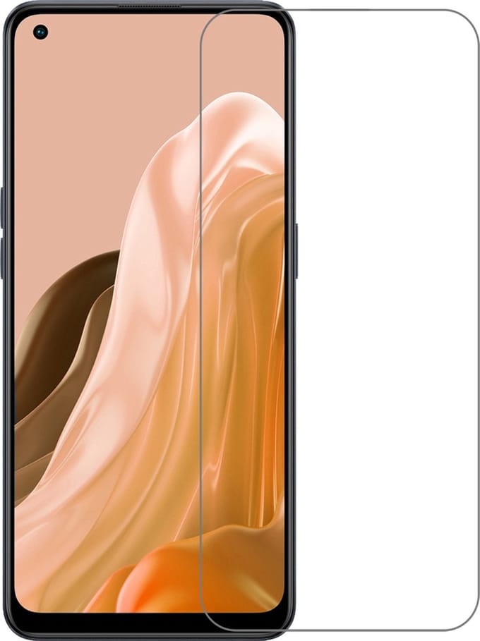 Screenprotector Geschikt voor OPPO Reno 8 Lite - Extra Sterk - Beschermglas - Gehard Glas - Tempered Glass - Screen Protector