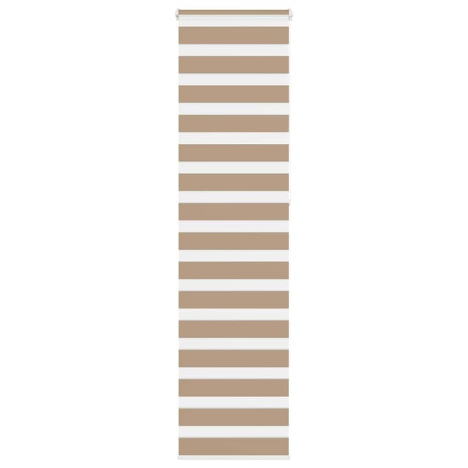 vidaXL - Zebra - Blind - 60x230 - cm - stofbreedte - 55,9 - cm - polyester - zandbruin