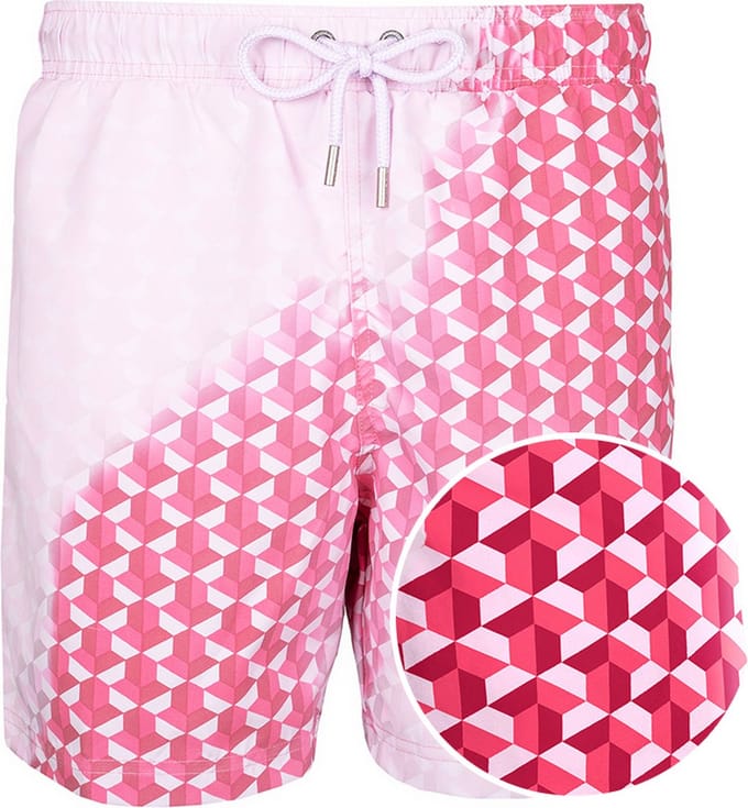 SEA'SONS - Zwembroek Heren - Kleurveranderend - Sneldrogend - Rood - Maat L