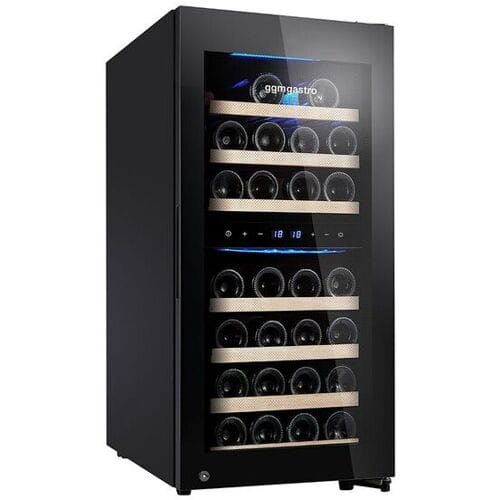GGM Gastro Weinkühlschrank - 2 Klimazonen - 100 Liter - max. 33 Flaschen