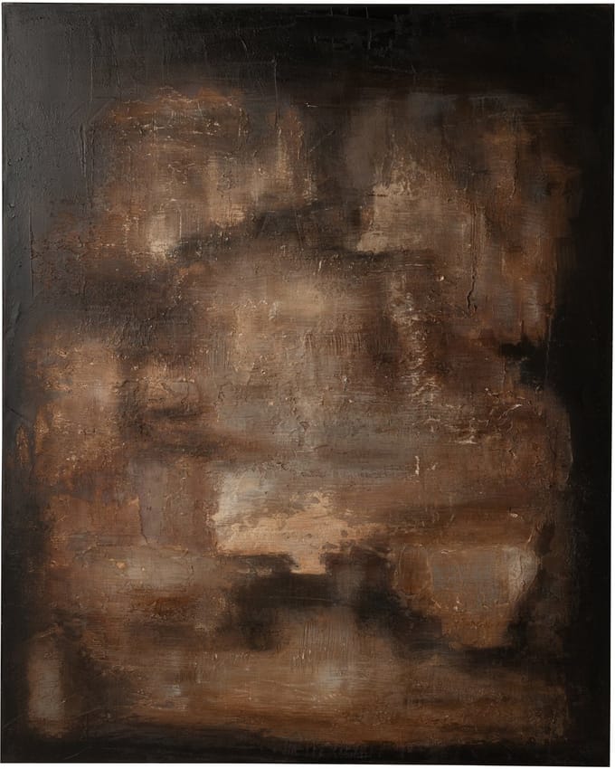 J-Line schilderij Duister - hout - bruin