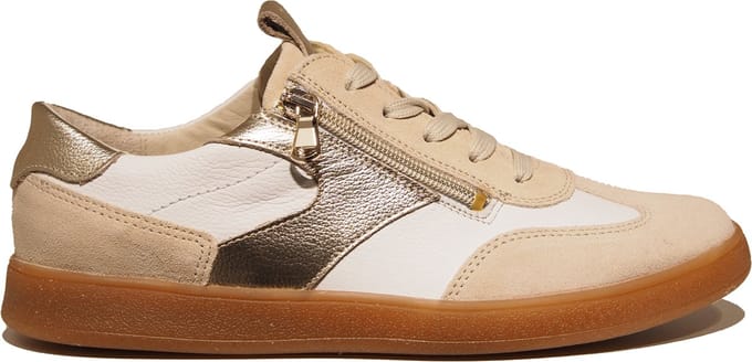 Waldläufer Daisy Sneakers - Leer - Dames - Beige - Maat 41