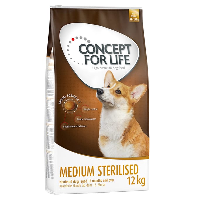 12kg Medium Sterilised Concept for Life Hondenvoer