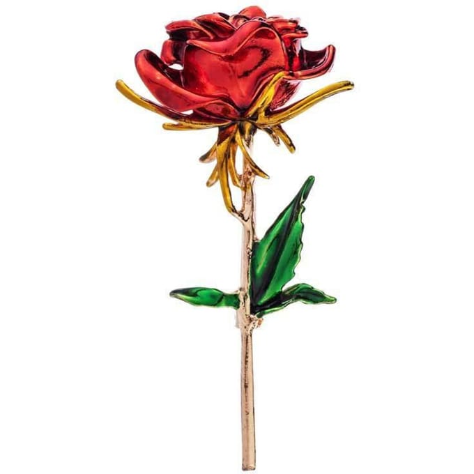 Broche Rose Rouge Exquise Haut de Gamme Broche Mariage Haut de Gamme Mariée Demoiselle d'Honneur Broche Broche Femme brown
