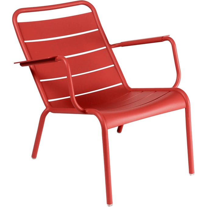 Fermob - LUXEMBOURG lage fauteuil - 43 chili mat - rood