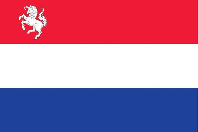 Vlag Nederland met inzet Twentse Ros 100x150cm