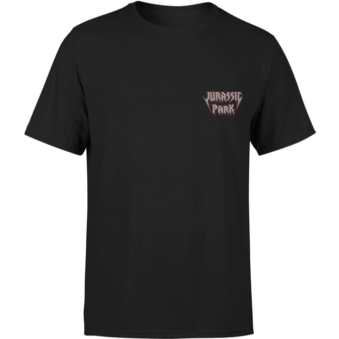 Jurassic Park Jurassic Park Rock Embroidered Logo Unisex T-Shirt - Zwart - L