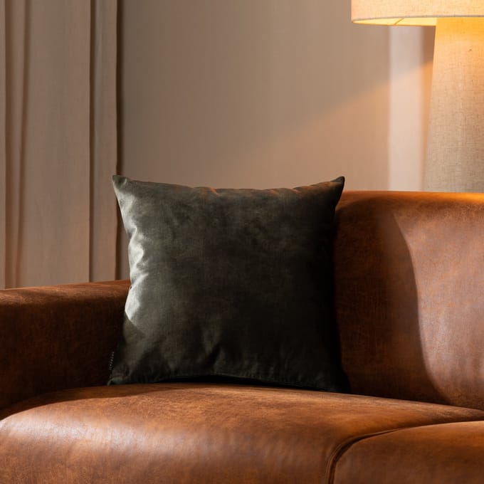 Bronx71® Sierkussen Beau velvet donkergroen 45 x 45 cm