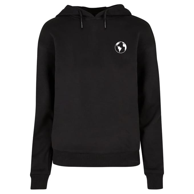 Dames Hoodie Merchcode Wording Explore The World Everyday