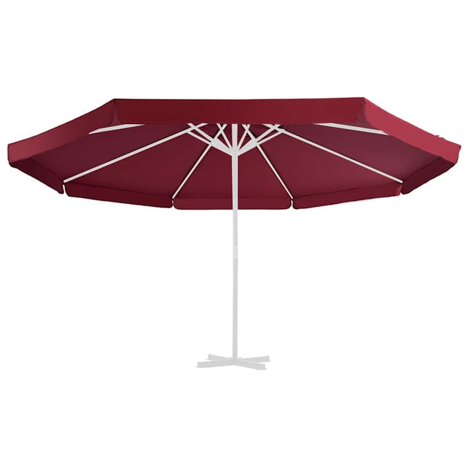 vidaXL - Vervangingsdoek - voor - parasol - 515 - cm - bordeauxrood