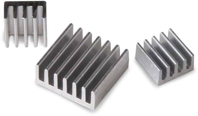Aluminium koellichaam voor Raspberry Pi 3 en Pi 2 - Set van 3 stuks