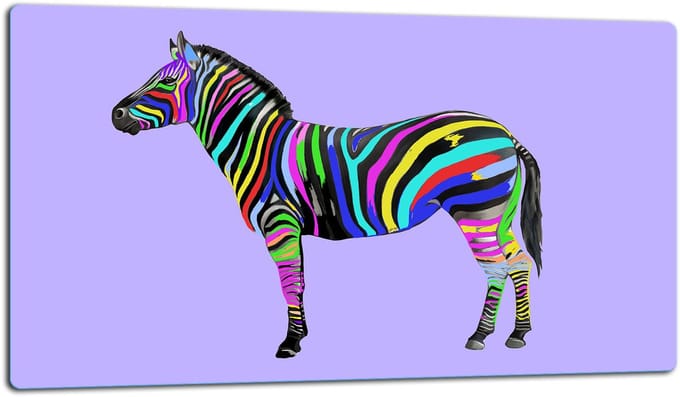 TMK ArtDeko Serie - Snijplank Glas - 52x30 cm - Zebra Print