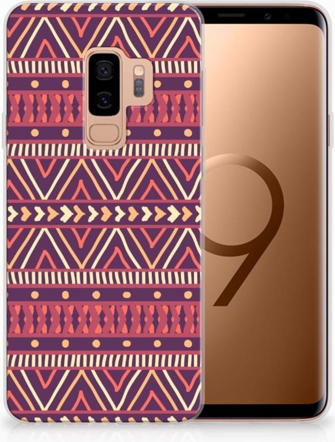 TPU Hoesje voor Samsung Galaxy S9 Plus TPU bumper Aztec Paars