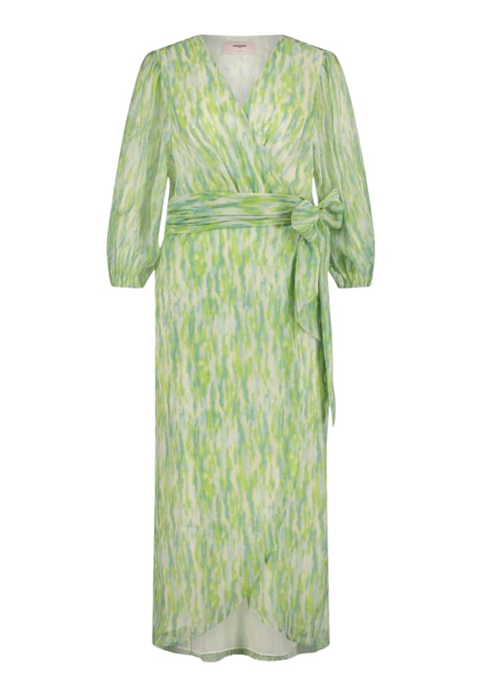 Freebird Blossom Midi Jurken Groen Blossom Midi