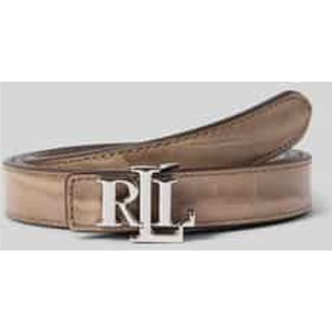Riem van runderleer met labelapplicatie