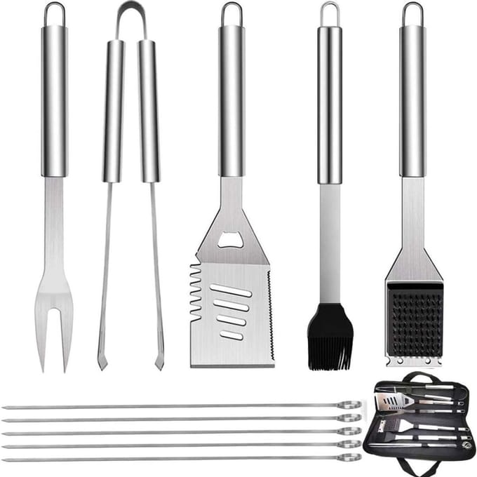 White-Label® BBQ Accessoires Set – RVS Barbecue Gereedschap – Grill Tools Set – Ultimate
