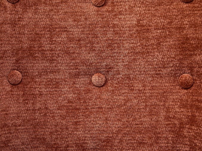 Vente-unique Schommelstoel in terracotta getextureerde stof ELMINA