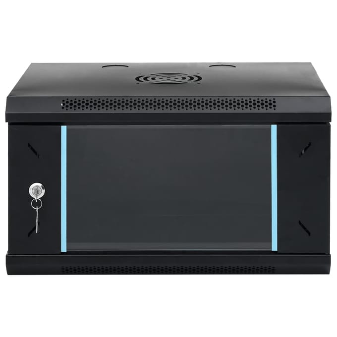 vidaXL 6U Wandgemonteerde Netwerkkast 19" IP20 53x40x30 cm