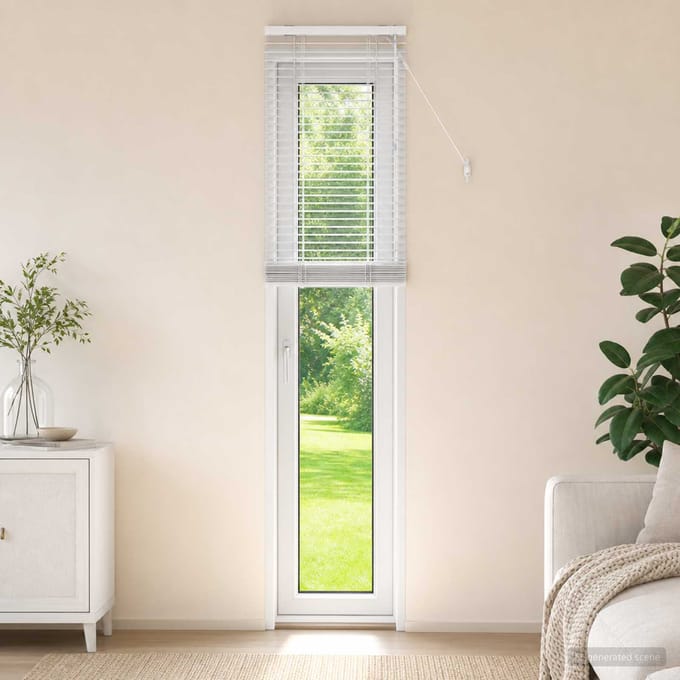 vidaXL - Venetiaanse - jaloezie - Wit - 45 - x - 250 - cm - 35 - mm