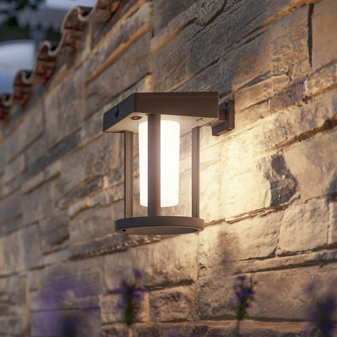 Philips Camill solar wandlamp rond - Ultra Efficient - met opaal lichtelement