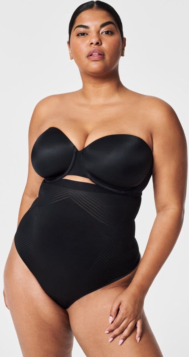 Thinstincts 2.0 High-Waisted Thong | Zwart