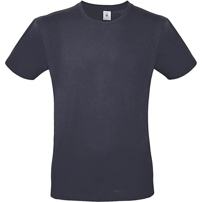Classic E150 T-shirt B&C Collectie Light Navy Maat S