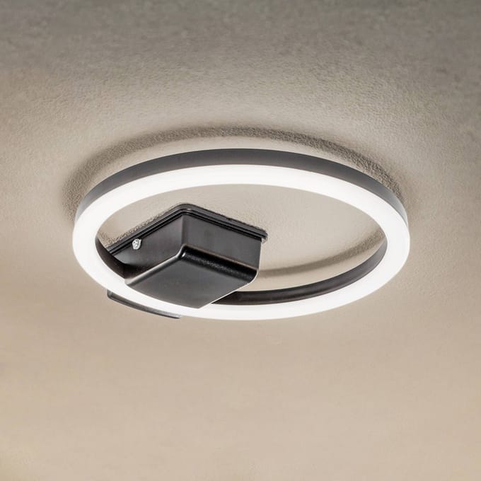 Lindby LED buiten plafondlamp Finian, Ø 31 cm, CCT, dimbaar