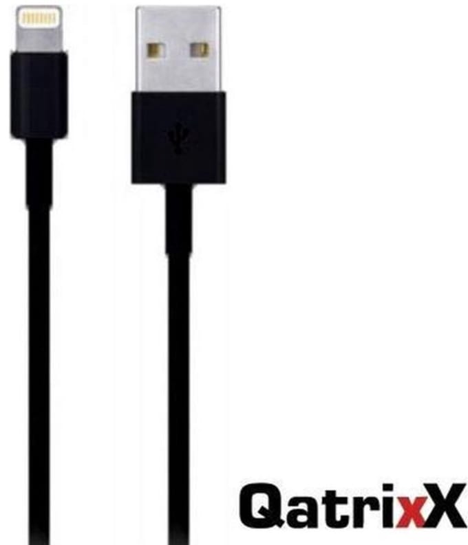 Datakabel - oplaadkabel - Lightning 3 meter Zwart voor Apple iPhone, iPod, iPad