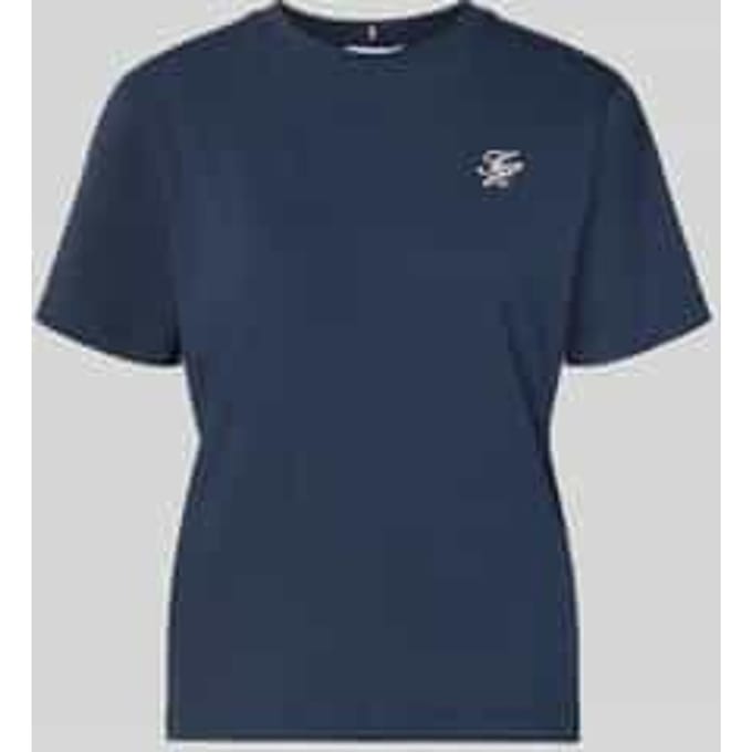 Tommy Hilfiger Th Script Regular C-neck T-shirt Dark Night Navy Maat: XS | Tops Outlet | Dames | Blauw