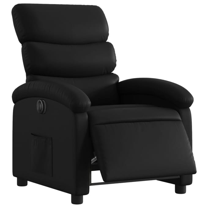 vidaXL - Fauteuil - elektrisch - verstelbaar - kunstleer - zwart