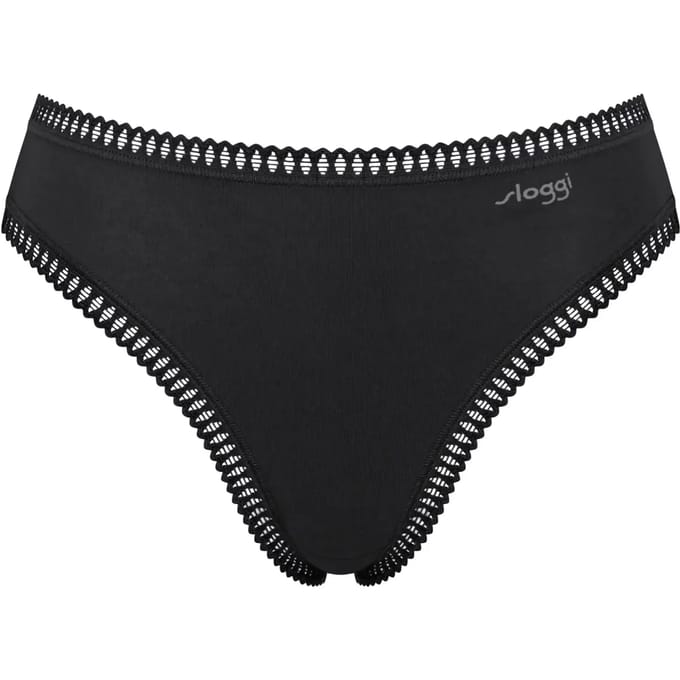 Sloggi Women GO Crush High leg (3-pack) - dames slip - zwart