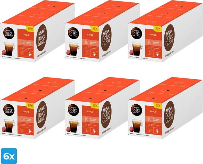 Nescafe Dolce Gusto Lungo (6x 48 cups)