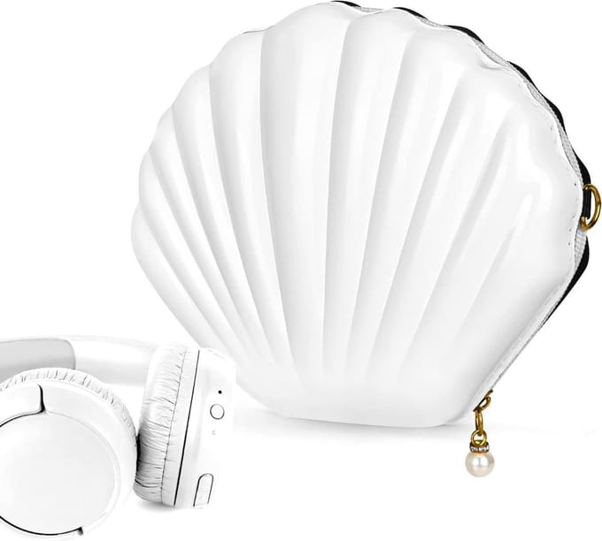 Hard Shell Reistas voor Opvouwbare On-Ear/Over-Ear Hoofdtelefoon - Wit