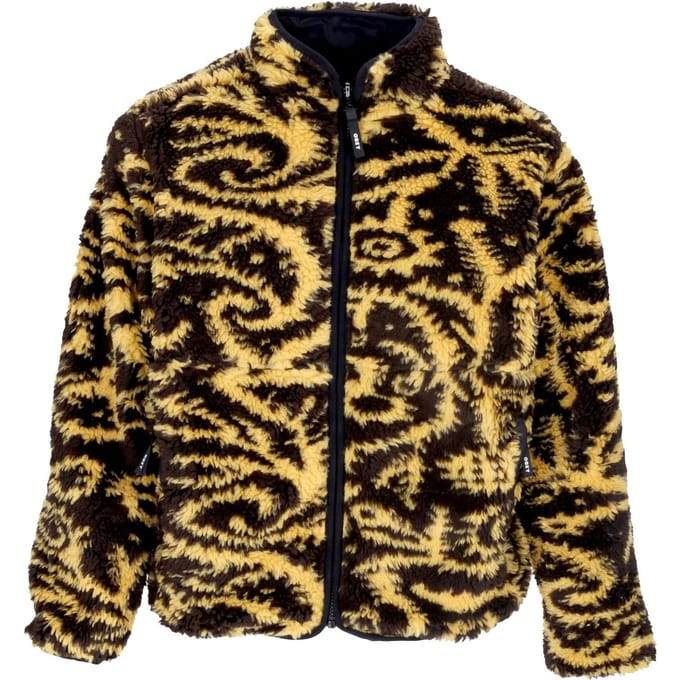 Teddybeer Aiden Sherpa-damesjack omkeerbaar Golden Harvest Multi