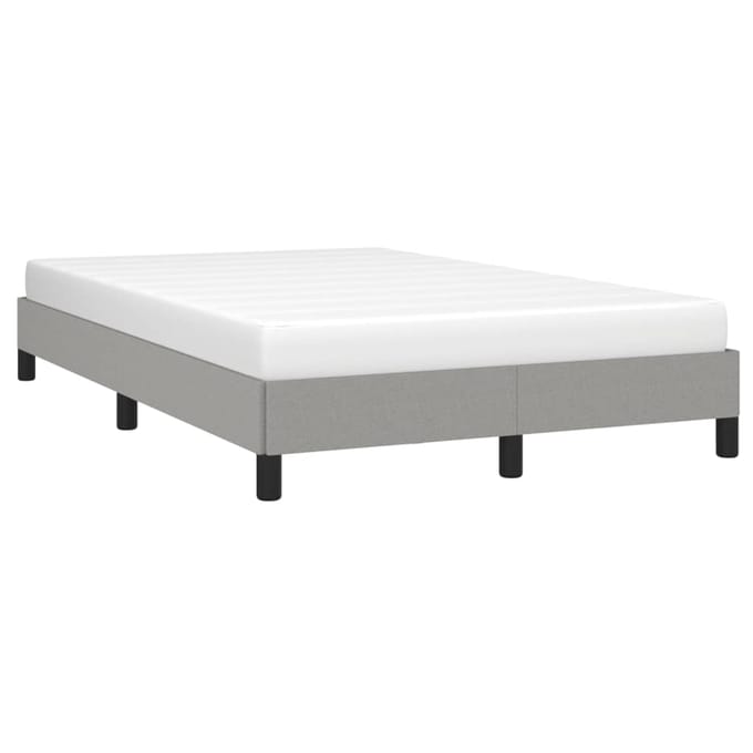 vidaXL - Bedframe - zonder - matras - 120x200 - cm - stof - lichtgrijs