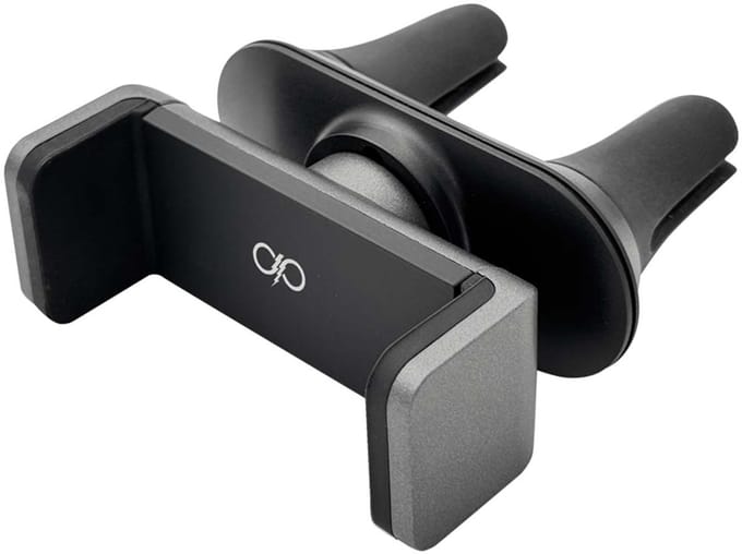 Force Case, Universele autohouder met dubbele clip, 360° draaibaar en verstelbare houder, Zwart