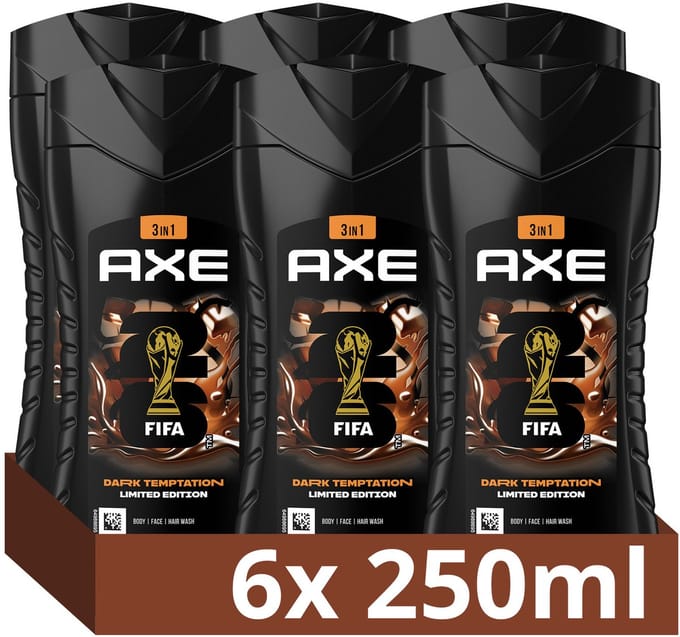 AXE 3-in-1 Douchegel - Dark Temptation - 6 x 250 ml