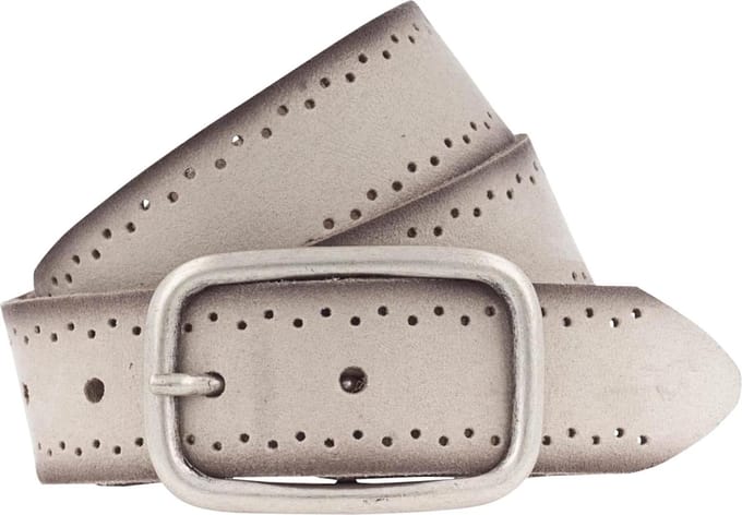 MUSTANG Leren riem Woman´s Belt 3.5 W85 Dark Vanilla beige
