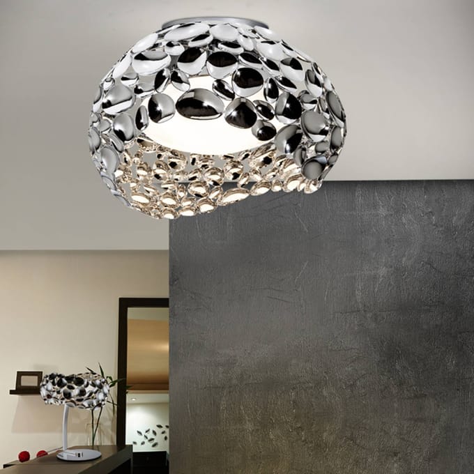 Schuller Valencia Narisa LED plafondlamp, Ø 46 cm, chroom