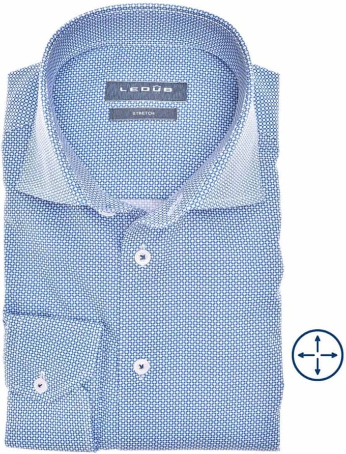 Ledub Overhemd Donkerblauw - Maat 45