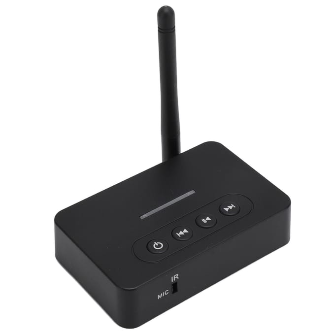 Bluetooth 5.1 Geluidsontvanger Zender 2 in 1 met Afstandsbediening HiFi Geluidsadapter met AUX RCA NFC voor black