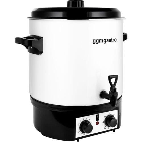 GGM Gastro Warme dranken ketel - 27l - 1,8kW - wit - traploze temperatuurregeling wit