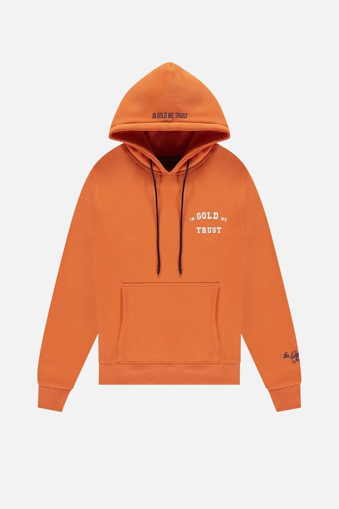 In Gold We Trust The Notorious Orange Größe: S | Kaputzenpullis Outlet | Unisex | Orange