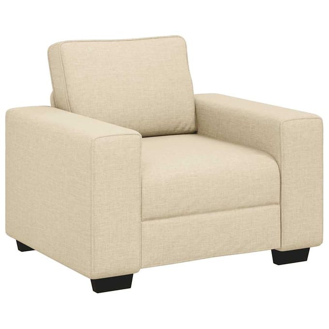 vidaXL - Sofastoel - Crème - 100x77x82 - cm - Stof