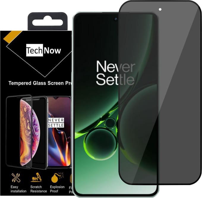 Privé Screenprotector geschikt voor OnePlus Nord 3 - Privé Beschermglas - Privacy Proteqt+